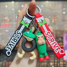 7 件意大利卡通 Brainrot 钥匙扣 - 耐用 PVC，适合包包和汽车，是男士的理想礼物 - 彩色 - 查看 4