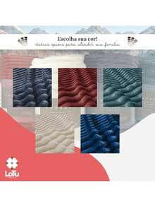 Manta Casal\Queen\Solteiro Coberta Cobertor Toronto Flannel 280g/m² Coberdrom Super Grosso Inverno - Azul Marinho - Visão 8