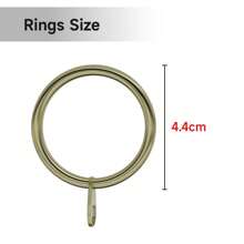 Curtain Pole Extendable Metal Chrome 28mm With Finials Rings Hooks Rod Fittings - Antique Brass - View 5