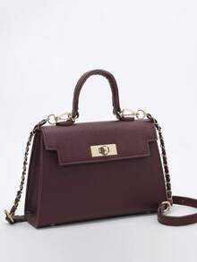 新款亮面鳄鱼纹女士手提包，容量大，时尚优雅，配时尚围巾，可作为单肩包使用，黑色