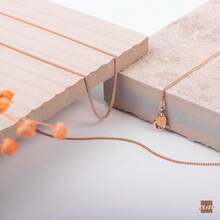 TendenciaAmberta Cadena Barbada Plata de Ley 925 Chapada en Oro Rosa 14k 1.3mmCalidad premium - 500 milímetros - Ver 4