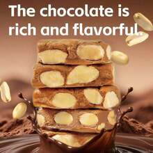 Taizu 1 Pack * 180g Handmade, Popular Style, Toffee, Snack, Chocolate Flavored Candy, Pastry, Toffee, Leisure Food, Halloween Eve, Christmas, Independently Packaged, Internet Celebrity Snacks, Exquisite Gifts, Back-To-School Season, Essential For Afternoon Tea, Exported To Dubai Chocolate Nougat - 1 gói - Xem 1