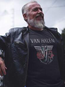 Van Halen | Official Band T-Shirt | 84 Tour (Back Print) | SHIPPED IN 24 HOURS - Black - View 1