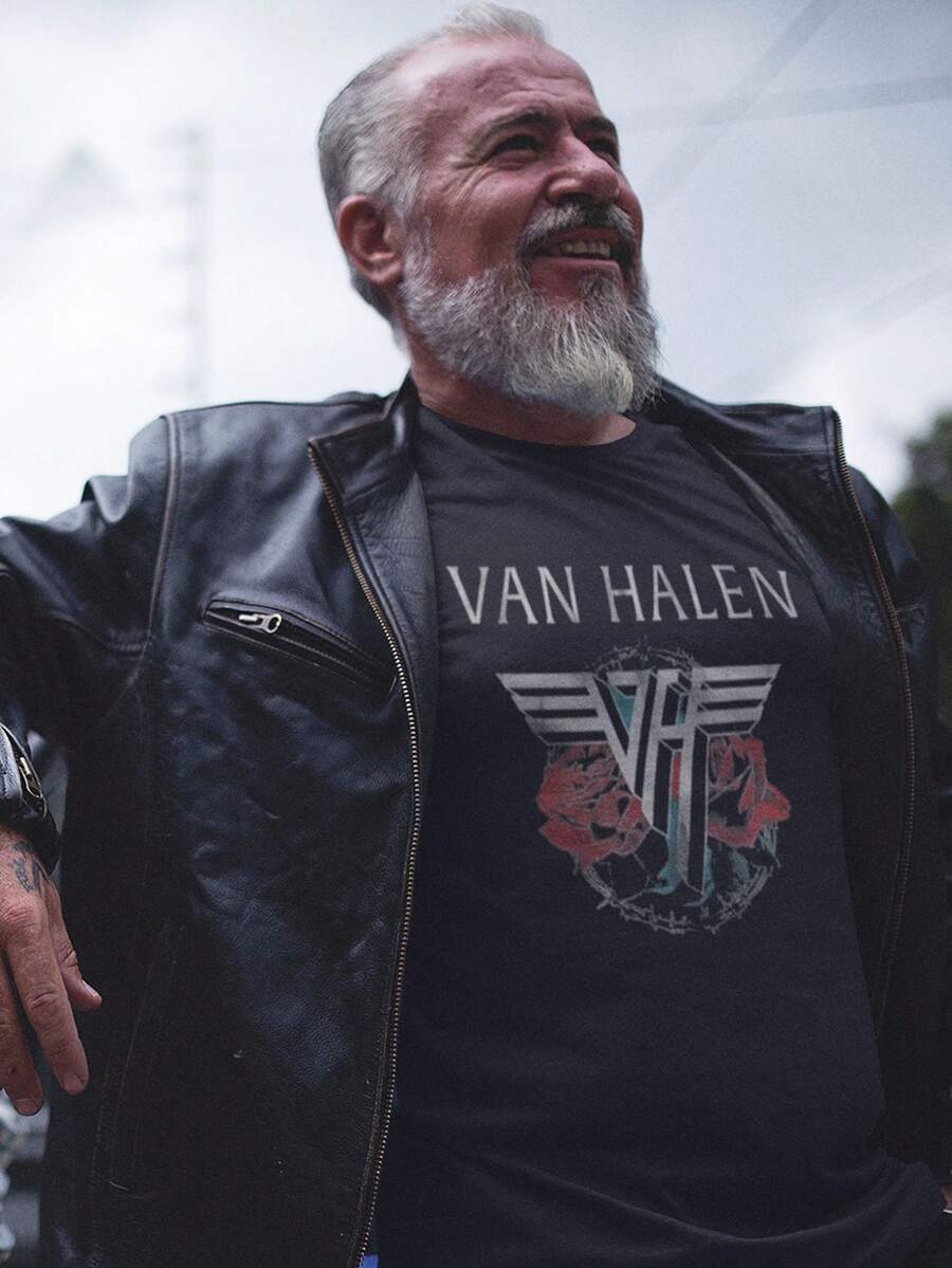 Van Halen | Official Band T-Shirt | 84 Tour (Back Print) | SHIPPED IN 24 HOURS - Black - View 1