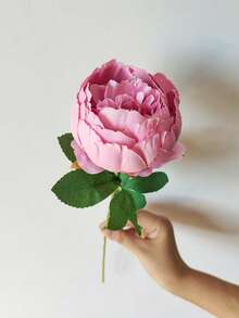 MEHELANY 4Pcs/1Pc 20.1Inch Artificial Peony Flower,Fake Peony Silk Flower With Long Stems,Faux Peony Silk Flowers For Bouquet Bride,Wedding Decor,Home Decor,DIY Room Decor, Living Room Decor,Party Decor,Garden Decor,Kitchen Decor