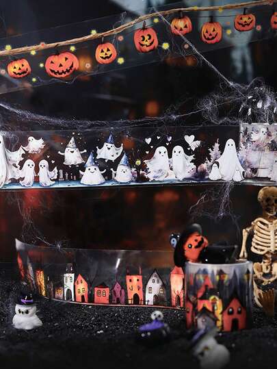 have a good day 1卷2米哥特主题装饰和纸胶带，创意美学贴纸，DIY装饰拼贴工艺用品，节日礼物，个性化剪贴簿学校文具剪贴簿用品