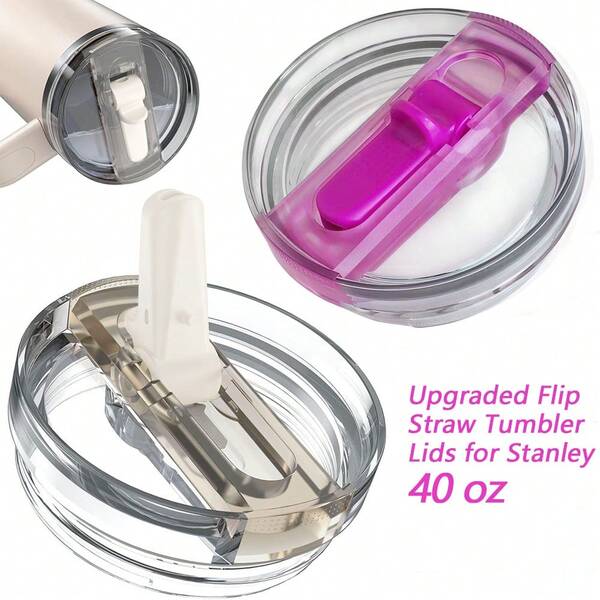 1pc 40oz Tumbler Lid | For Since H1.0/H2.0/PRO | Spill-Proof Color Replacement Spout Lid | Matching Straw|Reusable Accessory Lid