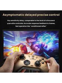 GAMESIR N2 Lite Game Controller With Upgraded Hall Effect Joystick, Tri-Mode Connection, Zero-Delay Mechanical Buttons, 1000Hz Polling Rate, Ergonomic Design, Comfortable Grip, Conductive Silicone ABXY Keys, Space Gray - Space Gray - View 9