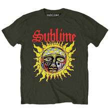 Sublime | Official Band T-Shirt | Yellow Sun - 48-Hour Fast Shipping!  - Green - View 2