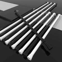 1 件黑白弹簧张力窗帘杆、弹簧浴帘杆无需钻孔、可调节浴室隔断弹簧杆、可调节黑白窗帘杆、无需钻孔、安装简便、适用于浴室、窗户、房车、客厅、卧室、窗帘、衣柜等。可拼接伸缩杆、窗帘杆、衣柜挂杆、可自由拼接多尺寸晾衣架、阳台窗帘杆、卧室窗帘杆、浴室伸缩毛巾架浴室装饰