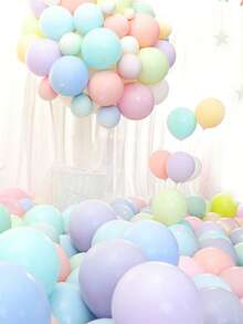 10 pouces Ballons en latex macaron arc-en-ciel assortis, ballons épaissis multicolores pour mariage, décoration de fête d'anniversaire