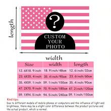 1件定制肖像宠物旗，可定制美国国旗，庭院装饰旗，户外装饰旗，独特、可水洗、高端、透气、个性化，是送给他/她的理想礼物，也可用于房间、办公室装饰，不含旗杆，家用纺织品，营造圣诞家居氛围，透气、柔软、温馨，花卉野餐主题，北欧风格 - 彩色 - 查看 4