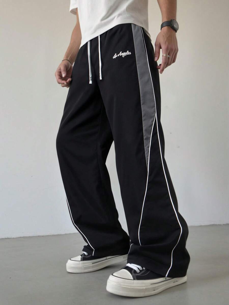 1pc Tween Boys Casual Solid Color Drawstring Cargo Pants, Daily Streetwear Tween Boys Cargo Pants