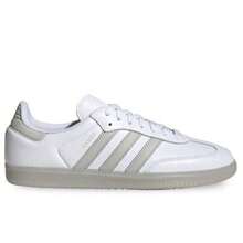 Adidas Giày nam Samba kiểu dáng thường ngày, nhẹ, êm ái, thoáng khí, đế dày, có logo, thân thiện với da, đa năng, chất liệu da, thích hợp đi làm hàng ngày, tập gym, đi học, dạo phố, du lịch, nghỉ lễ. Màu trắng JI3206 - Trắng - Xem 2