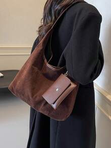 2025 New Arrival Wholesale Women's Large Capacity Tote Bag, Fashionable Minimalist Shoulder Bag For Daily Commute