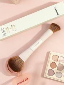 MAANGE 一套专业双头化妆刷，旅行必备，包含粉底刷、腮红刷、高光刷、修容刷、散粉刷，斜角管身设计，柔软纤维材质，便携易用，是送给女性/女孩的绝佳礼物。