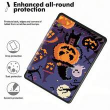 Ốp lưng bảo vệ này sở hữu thiết kế theo phong cách Pixel cổ điển, tái hiện khung cảnh Halloween, kết hợp nét trẻ thơ với phong cách retro. Họa tiết ở cả hai mặt tương phản nhau: Một mặt là sự kết hợp giữa Người bí ngô, Mũ phù thủy và những chú ma nhỏ, toát lên vẻ bí ẩn và vui tươi; mặt còn lại khắc họa cảnh đêm với một chú mèo và đèn lồng bí ngô dưới ánh trăng, thêm nét kể chuyện. - Nhiều màu - Xem 5