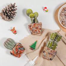 100克（0.22磅）水晶碎石 - 抛光萤石卵石，迷你抛光石屑，适用于工艺品、花瓶填充物、多肉植物、水族箱底砂 - 彩色 - 查看 7