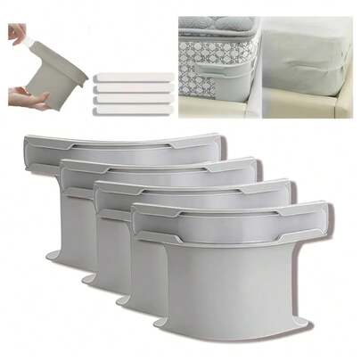 Set de 4 sujetadores de sábanas, sujetadores ajustados de sábana de cama 2025 nuevos, correas de sábana ajustada de cama de alta resistencia que se ajustan a todos los tamaños de colchón