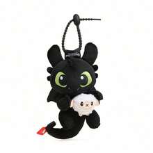 Universal Pictures Official Licensed Series - Cute Toothless 13cm Plush Hanging Ornament/Keychain/Backpack Hook, Sitting Soft Toy, Birthday Gift - Toothless Series Sheep Style - View 1