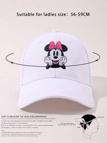 Disney 1pc Adjustable Cartoon Embroidered Unisex Baseball Cap, Sun Protection Travel Hat - Multicolor - View 8