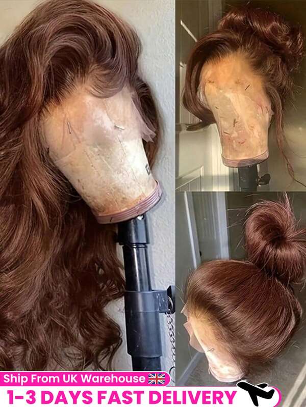 bling hair 44 Inch Chocolate Brown Body Wave 13x6 13x4 Lace Front Human Hair Wigs Invisible Strap 13x6 13x4 Body Wave Human Hair Lace Frontal Wigs For Women 200% Density Brazilian 4# Brown Color Human Hair 13x6 Lace Frontal Wigs Pre Plucked Bleached Knots With Baby Hair Wigs For Women Everyday Party Use Needed Long Black Wig Versatile Hairpiece Sleek Hairstyle Realistic Hairpiece Beauty Accessory Beginner Friendly For Sports, Vacation, Halloween, Christmas, Festivals, Proms, Outdoor, Cosplay, Campus, School, Beach, Wedding, Camping, Holiday, Summer Outfits, Charming, Elegant, Casual, Y2K Fashion, SS25 Styles, For Daily Use