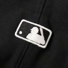 MLB Varsity Over Fit Hoodie, lockeres Kapuzen-Sweatshirt für Paare für Männer und Frauen, Freizeitoberteile, einfache und bequeme Pullover 3AHDV0144-50BKS