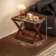 Folding Side Table, Living Room Sofa Side Cabinet, Storage Tray, Side Table, Mobile Tea Table, Tea Tray, Outdoor Table - Multicolor - View 4