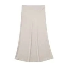 DEEKA Summer New Arrival Women's Solid Color Bodycon Satin Skirt - Light Grey - View 3