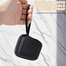 Estuche para reproductor MP3, Estuche para cámara CCD mini, Bolsa de almacenamiento de EVA adecuada para reproductor MP3 NW-A306, auriculares, cable de datos, cargador, unidad USB | Caja de almacenamiento de cámara CCD, adecuada para viajes y vacaciones, esenciales de viaje, estuche de cargador, accesorios de cámara digital, organizador de cables, organizador electrónico, impermeable, portátil para tecnología, para mujeres, para hombres