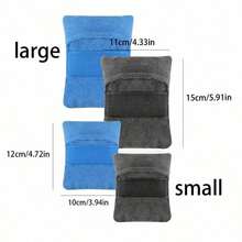 Sand Remover For Beach, Sand Remover Bag, Owder Pouch Sand Remover Brush For Beach Vacation Camping Essentials (Not Contain Talc Powder) - 彩色 - 查看 5