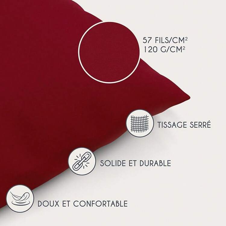 Lumbar Pillows & Seat Cushions - rượu bordeaux - Xem 3