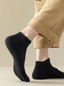 10 Pares de Meias Tornozelo Respiráveis Unissex, Meias Esportivas Finas que Absorvem a Umidade, Antiderrapantes, Verão/Outono