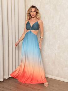 Long Plain Party Dress Super Luxury Without Pads Elegant Fashion Blogger