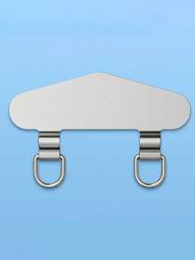 Cordón para teléfono móvil con doble oreja, arandela de metal de acero inoxidable, soporte para teléfono móvil, cadena colgante fija, pegatina delgada para la parte posterior, pieza de conexión antióxido resistente