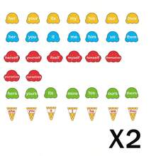 BELLKIDS 29 Stücke Grammatik Kartenspiel, Eiscremedesign, vierfarbig, Matching Spiele, Lernkarten, interaktives Zubehör, Klassenzimmeraktivitäten, Lernmaterialien, Schulrückkehr, wichtige Artikel für Lehrer, Familie