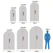 1 件/65 件 2D 平面、动物或蓝色花朵印花拱门背景罩婚礼新娘送礼会生日单身派对装饰肖像摄影背景（不含拱门支架） - 彩色 - 查看 11