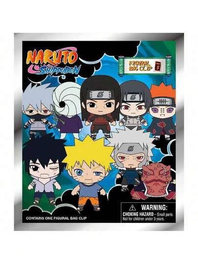 Viz Media 1pc Officially Licensed NARUTO Series Sakura Sasuke Blind Bag Cute Cartoon Mystery Blind Box Random Keychain Figures Bag Clip Backpack Charm Key Pendant Decoration Anime Peripheral Collectibles Birthday Party Gifts Supplies