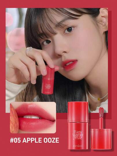  Rom&Nd Moisture-Like Lip Gloss Matte Lipstick Long-Wear Lip Color Moistening Blending Low-Saturation Lip Coloring Liquid Korean Makeup 4.5g/0.16oz