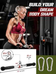 Tricep Press Down Cable Machine Attachment For Weight Workout, LAT Pulldown Attachments, Home Gym Accessories, Triceps Pull Down Attachment, Cable MachineAccessories For Arm Strength Workout Training - Multicolor - View 17