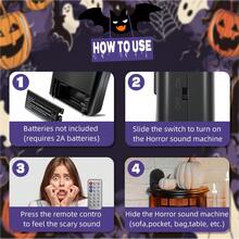 Brinquedo Eletrônico com Controle Remoto e Sons de Terror, 30 Tipos de Sons Assustadores, Dispositivo Eletrônico com Controle Remoto, Adequado para Casa, Escritório, Brincadeira Malévola Entre Amigos, Presentes do Dia da Mentira e Halloween