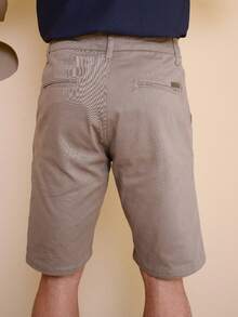 Men's Twill Bermuda Shorts - Caqui - Ver 3