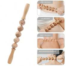 SilvaLex Wooden Massage Tool, Full Body Massager, Hand Massager, Leg Massager, Shoulder Massager, Shoulder & Neck Massage Tool, Facial Massage Tool, Back Massager, Waist Massager, Full Body Muscle Massager - Apricot - View 3