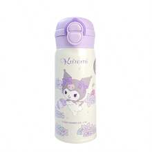 Miniso Kuromi Rakuichi Dual-Drink 304 Stainless Steel Thermos 360mL /12.17oz 304 Steel + Long-Lasting Temperature Retention, Suitable For Home Drinking & Students' School(1PC)