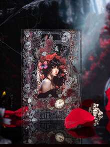 have a good day 2米/卷哥特主题和纸胶带，创意美学贴纸，DIY装饰拼贴工艺用品，节日礼物，个性化剪贴簿学校文具剪贴簿用品