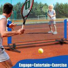 1pc Portable Pickleball Net, Single Player Pickleball Mini Tennis Net