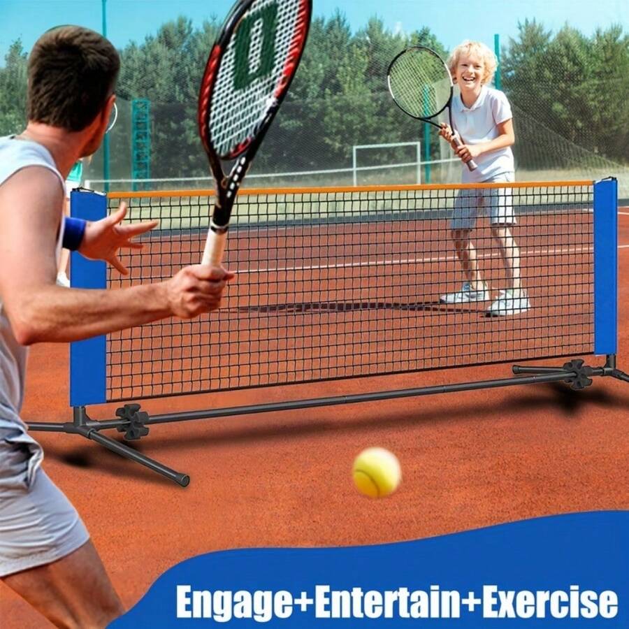 1pc Portable Pickleball Net, Single Player Pickleball Mini Tennis Net