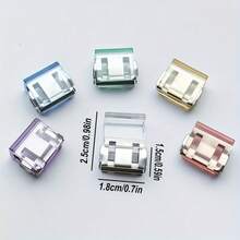 6pcs-Heavy-Duty Sliding Window Lock Screen Window Fixing Clip, Window Rail Fixing Safety Clip, Using Durable Plastic And Metal Structures, Screen Window And Door Safety Stoppers To Enhance Safety