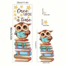 1 buah Stiker Dinding Kartun Gadis Membaca - Stiker Vinyl yang Dapat Dilepas, Cocok untuk Dekorasi Kamar Tidur, Ruang Tamu, Lorong, dan Sekolah - MultiWarna - View 12