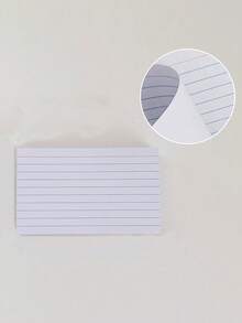 200pcs Lined Memo Pads, 3x5 Index Cards, 200pcs Gridded Refill, White Lined Note Cards, 3 X 5 Flashcards, For Learning, Note-Taking And To-Do Lists